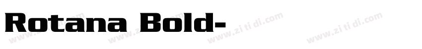 Rotana Bold字体转换
